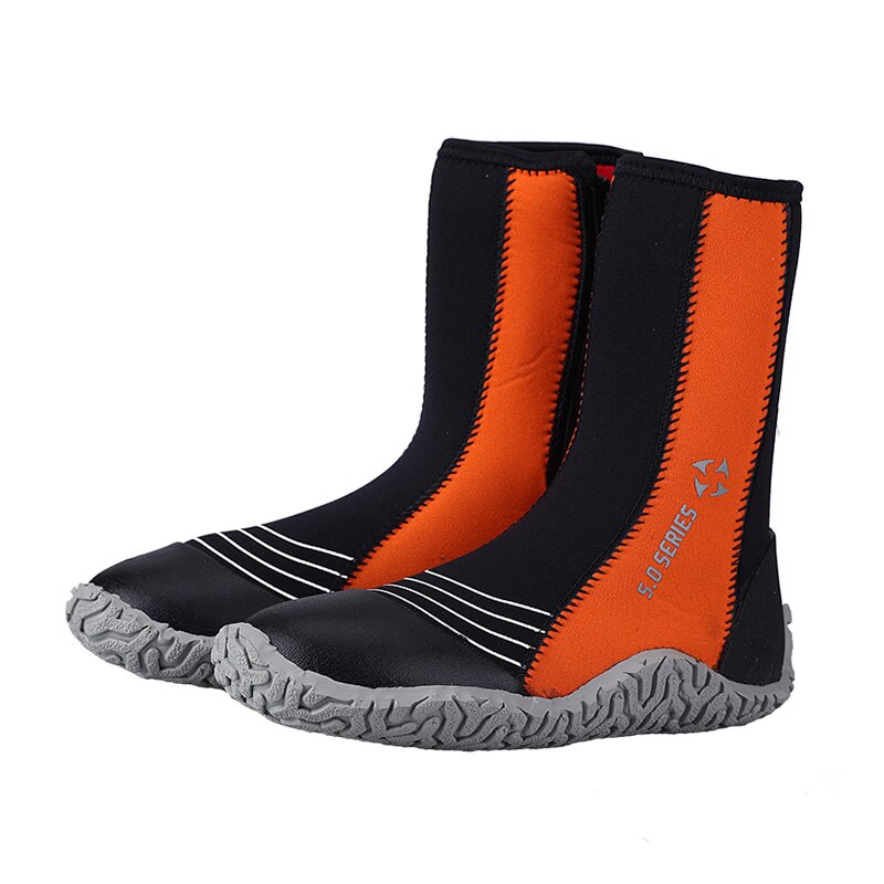 Waterdichte 5mm neopreen hoge vulkanisatie duiklaarzen koudebestendig antislip watervaste schoenen zwemvliezen