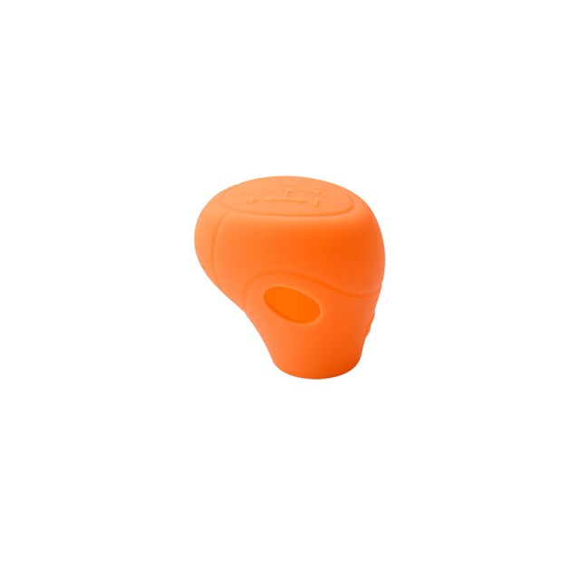 Car Shift Gear Lever Protective Shell Handbrake Silicone Cover Park Brake For Smart Fortwo W451 Styling Decoration Accessories: Orange gear