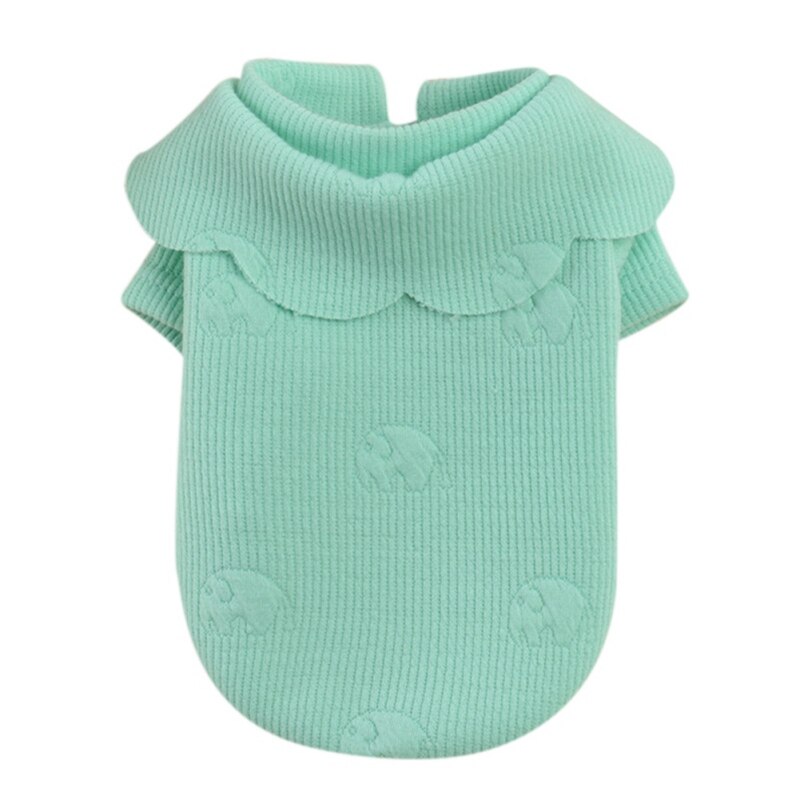 hiver chien veste manteau coton-rembourré pour Chihuahua veste Costume sweat à capuche chiot manteaux pour petits grands chiens: Vert clair / XL