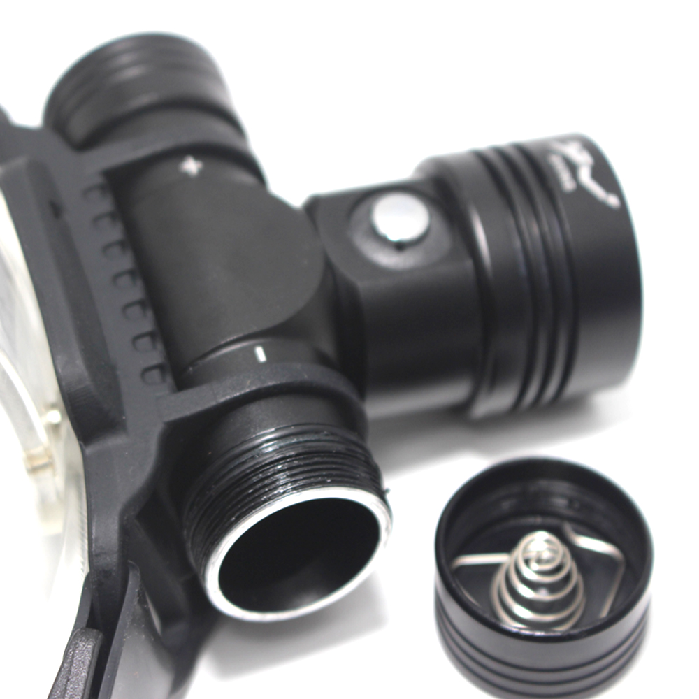 Faro de buceo IPX8 L2 faro impermeable de buceo 100 metros linterna subacuática luz amarilla/blanca luz LED para cabeza