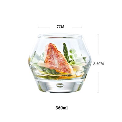Blyfritt kristallglas ölkoppar cocktailglas rund sallad fruktkopp vinkopp bar hotellfest bröllopsdryck: 360ml
