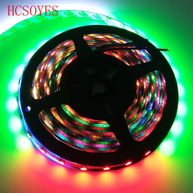 DC 5V 5m/lots WS2812B RGB led strip 30/60leds/m ws2811ic Built-in individually addressable smart strip