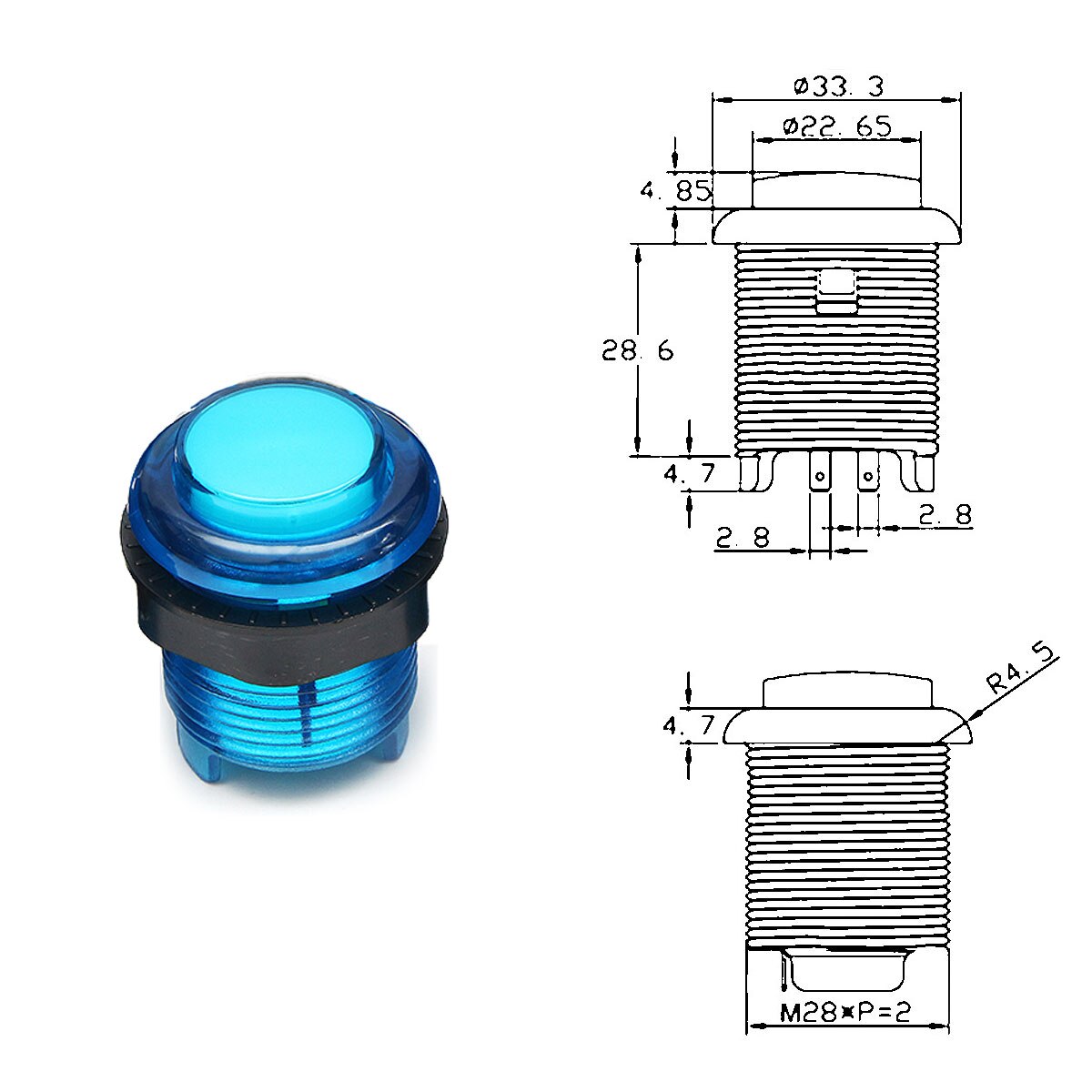 Arcade Joystick DIY Kit de cero retraso Arcade DIY Kit USB codificador PC Joystick Arcade Sanwa y botones para Mame Arcade