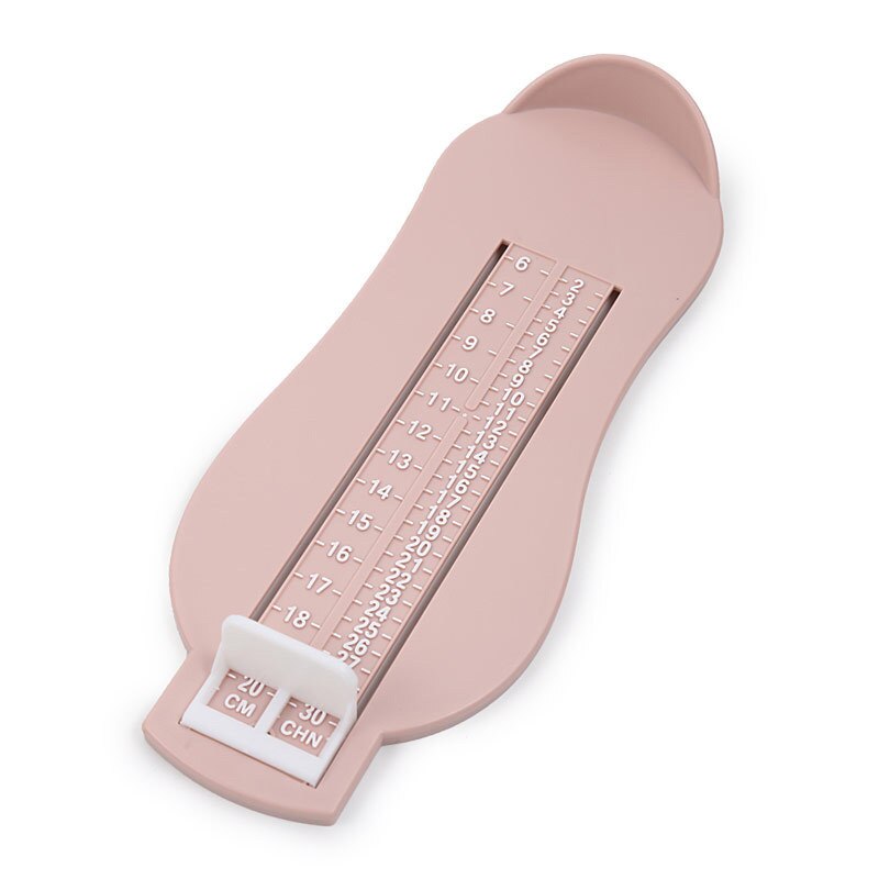 Medidor de medida del pie para niños, regla de medida del tamaño de los zapatos, herramienta, dispositivo de medición de la longitud de los zapatos de bebé, accesorios: Pink1