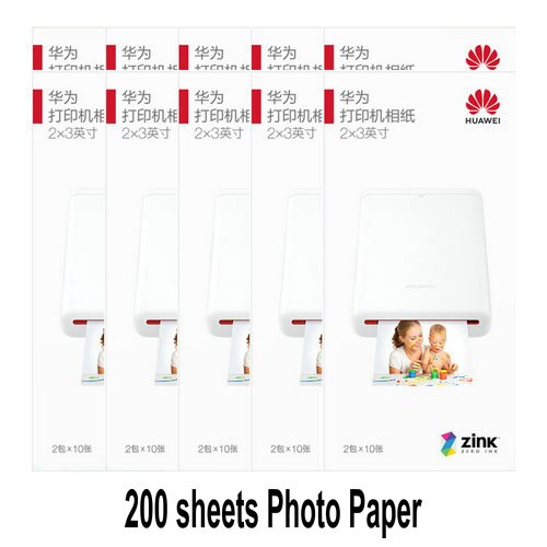 6000 förpackningar 20 ark huawei zink 2*3 tum självhäftande fotoprinterpapper för huawei fotoskrivare  cv80