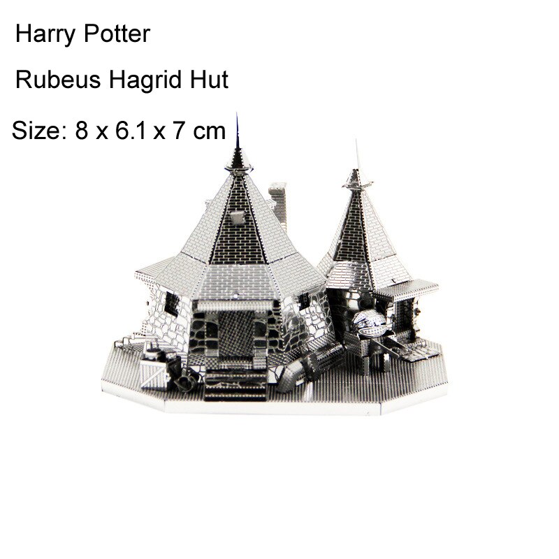 Flying dragon 3D Metal Puzzle cabin train Gold Snitch model KITS Assemble Jigsaw Puzzle Toys For Children: 102-Rubeus Hagrid