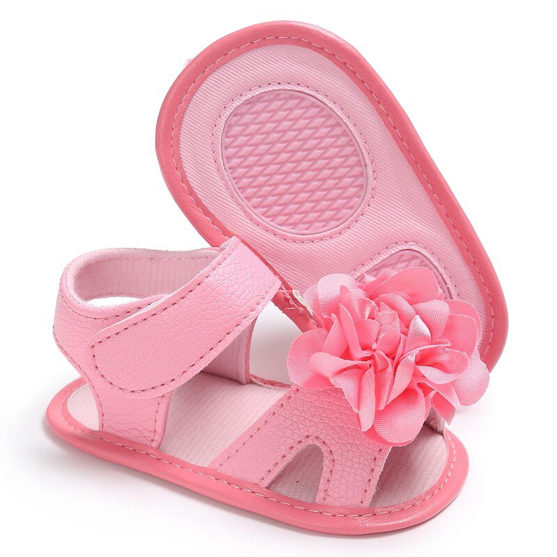 Sandalias para niña bebé, zapatos de verano para bebé, sandalias de algodón para recién nacido con flores para bebé, zapatos de de verano para niña bebé