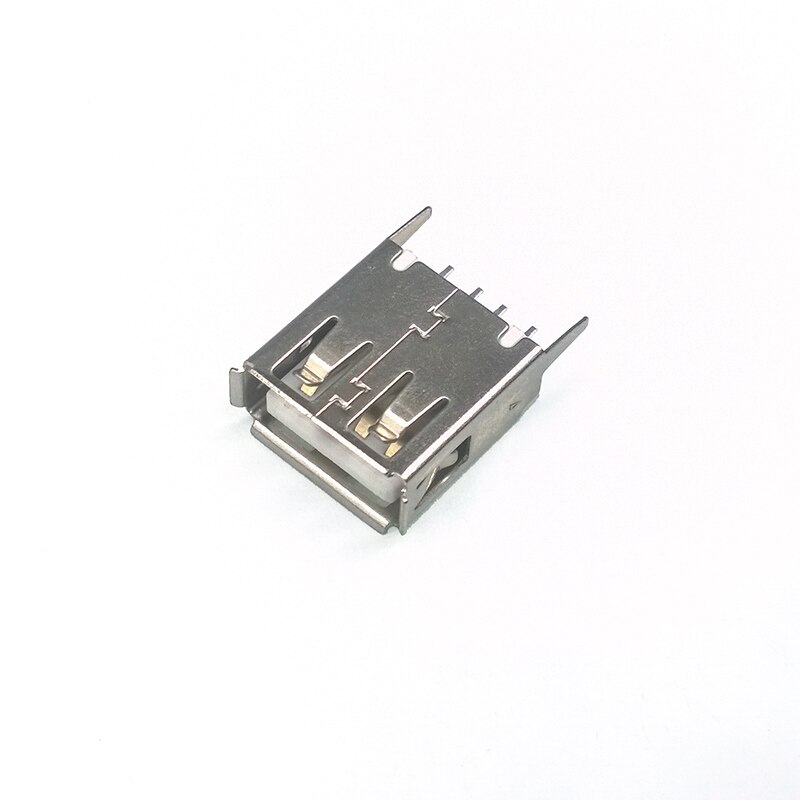 10 pcs/lot USB 4 Pin USB Connectors Flat Charge Plug Socket Jack Connector Wire Adapeter DIP: Beige