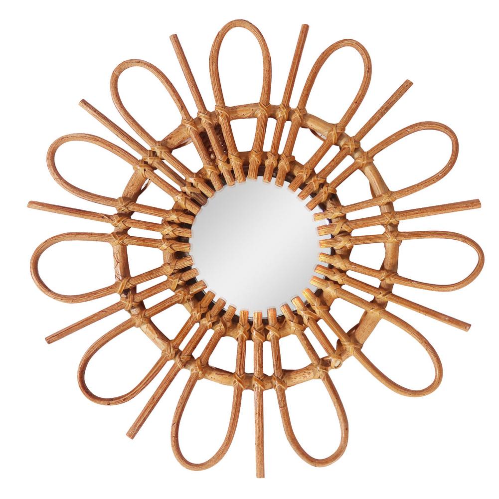 Specchio Da Parete in Stile nordico Fatti A Mano Geometrica Neutro di Disegno di Legno Specchio Appeso Decor Per Tutti I Piani di Decorazione di Interni: Default Title