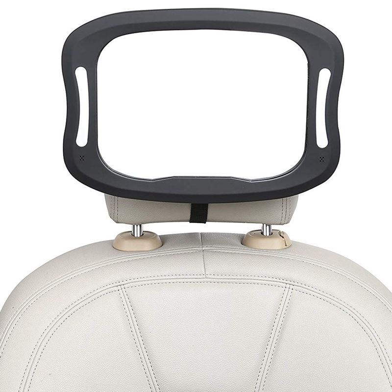 Baby Car Mirror with Remote Control Soft Led Night Light View Rear Facing Infant in Backseat,Safety Shatter-Proof Frame,360 De