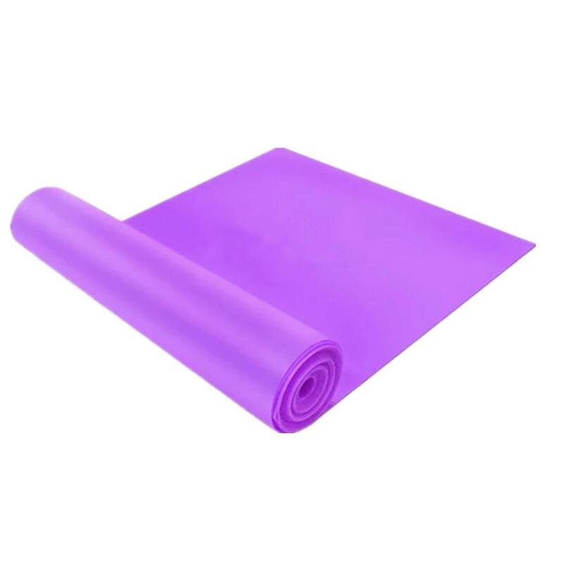 Ympäristöystävällinen lateksi jooga venytysnauha venytysnauha venytysnauha vetonauha vastus  b3 p 5 pull pull fitness lakana köysivyö  t9 e 0: Violetti