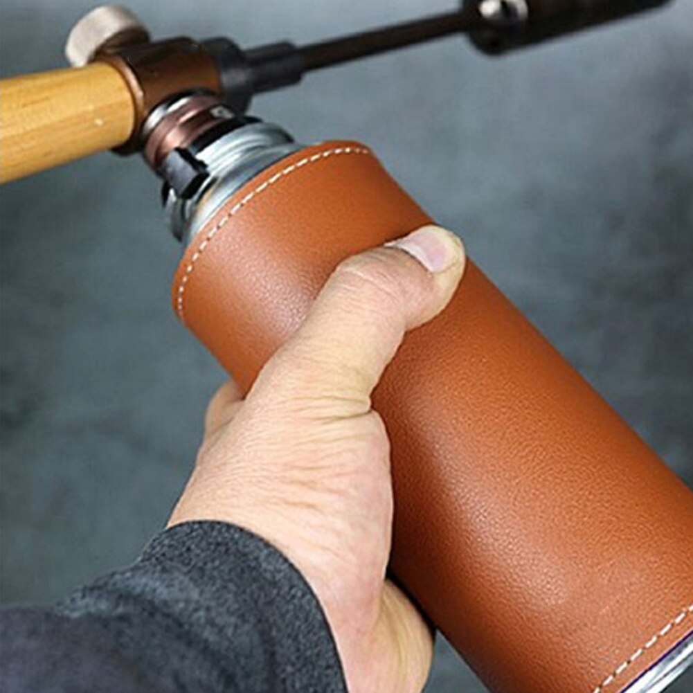 Gas Tank Protective Cover Long PU Outdoor Camping Fuel Cylinder Storage Bag