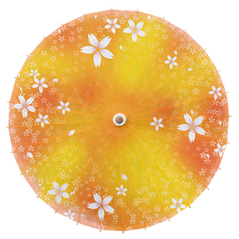 Paraguas de papel de aceite de estilo japonés para niños, sombrilla clásica de flores de cerezo para decoración de tienda de cocina de Sushi, paraguas de Japón: cherry blossom 24