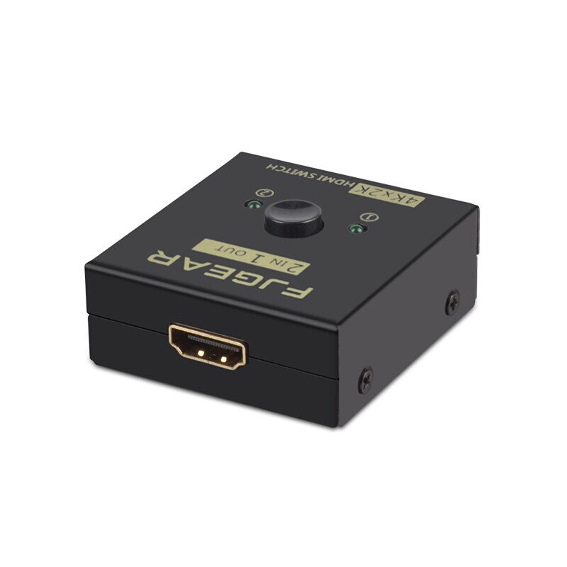 2 port hdmi bryterboksvelger 2 in 1 ut fordeler 1 in 2 ut  hd 4k datamaskin monitor toveis konvertering splitter
