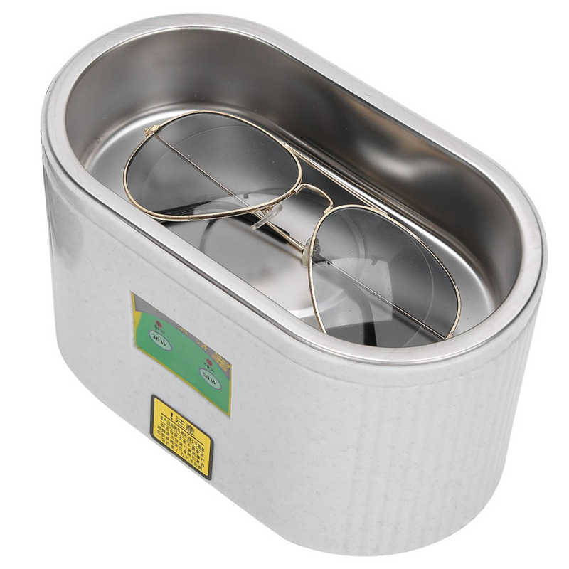600ml Ultrasonic Cleaner Denture Sonic Bath Cleaner Stainless Steel Timming Jewelry Glasses Ultrasound Cleaning Machine
