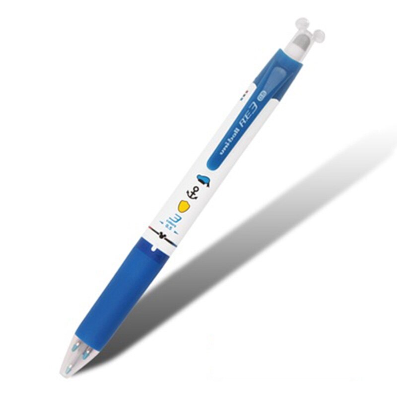1 pièces japon UNI URE3-500/600 tricolore effaçable stylo rotatif Push Core 0.5mm limité fournitures de bureau et scolaires