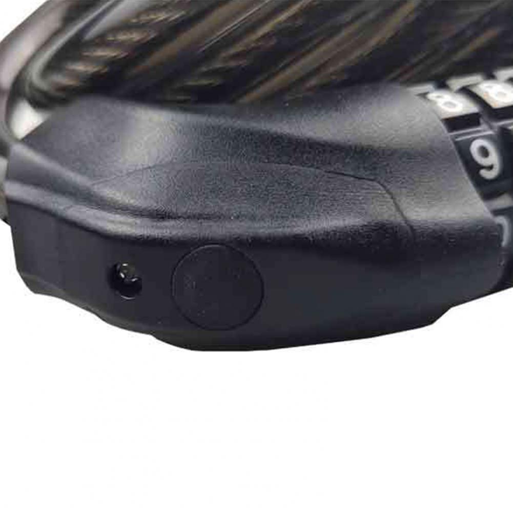 bike lock bicycle anti-theft lock universal protection lock 5-digit code lock with bicycle light anti-theft bicycle chain