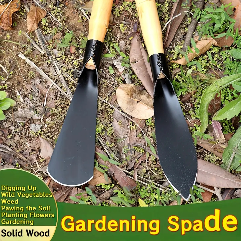 2 Stück Gartenterrassen aus Metall – Handschaufeln zum Graben, Umpflanzen, Pflanzen und Unkrautwerkzeuge