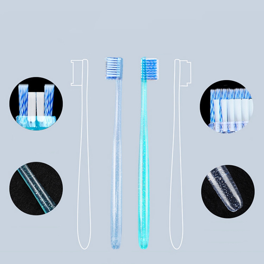 2 stuks Volwassen Orthodontische Tandenborstels Tandheelkundige Tandenborstel set U EEN Trim Zachte Tandenborstel Voor Schoon Orthodontische Beugels