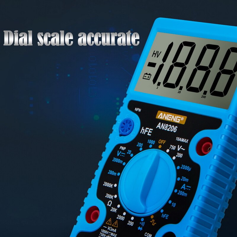 DIDIHOU numérique multimètre testeur LCD affichage Volt mètre électricien haute précision grand écran Portable testeur de tension