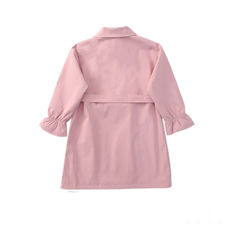 Long Style Teenager Clothes Girl Kids Trench Coat Spring Autumn Windbreaker Jacket for Girls Age 4 5 6 7 8 9 10 11 12 13 14 Year
