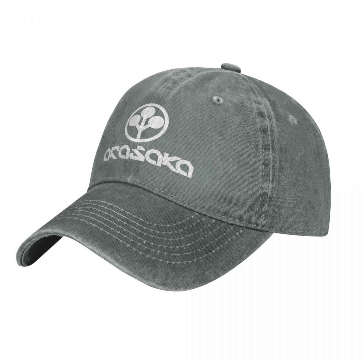 Arasaka merchandise casual baseballkeps vår klassiskt tryck truckerkeps solskyddande sport snapback-keps unisex baseballkepsar: Grå