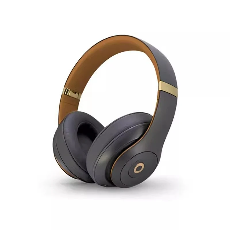 Studio3 Draadloze op het hoofd gemonteerde draadloze Bluetooth-oortelefoon Magic Sound B-recorder 3-oortelefoon S3 Telescopisch: Goud