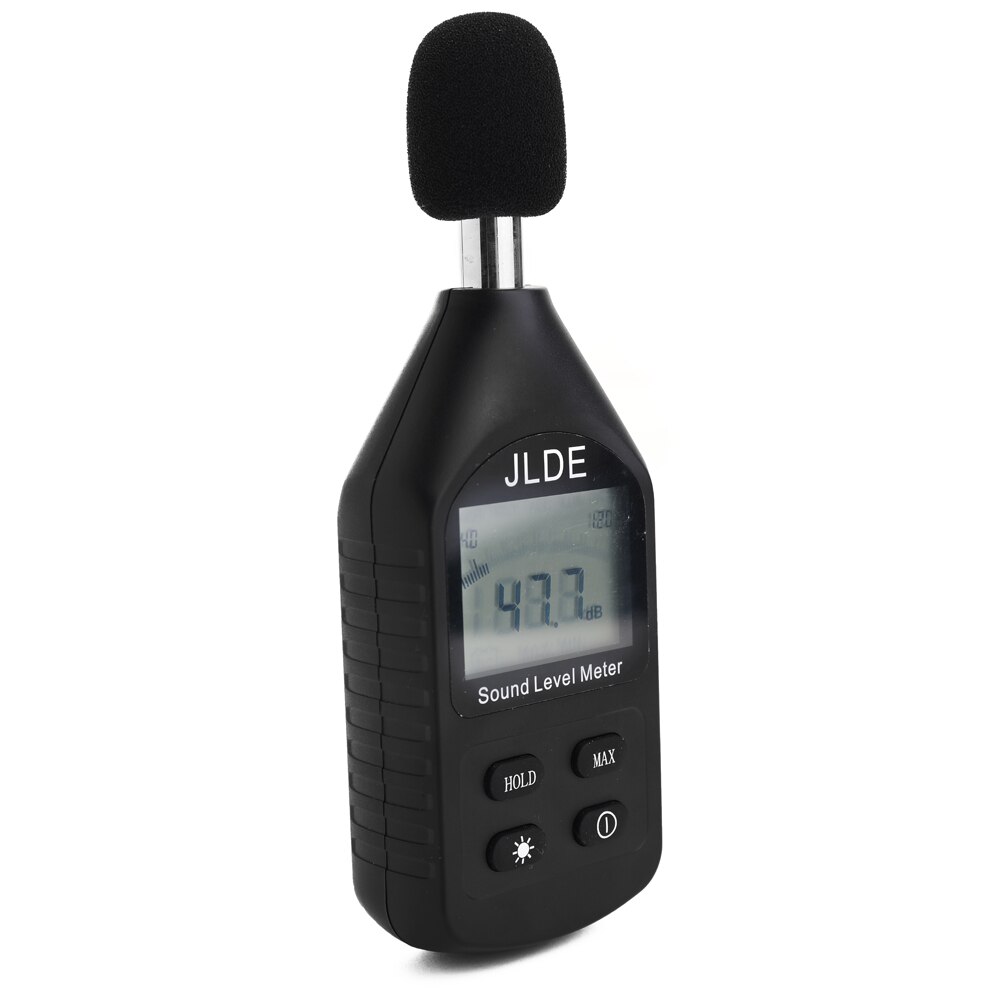 Detector de ruído digital claro que monitora o medidor de nível sadio do luminoso do lcd mini verificador de medição de ruído da precisão alta de pouco peso: Default Title