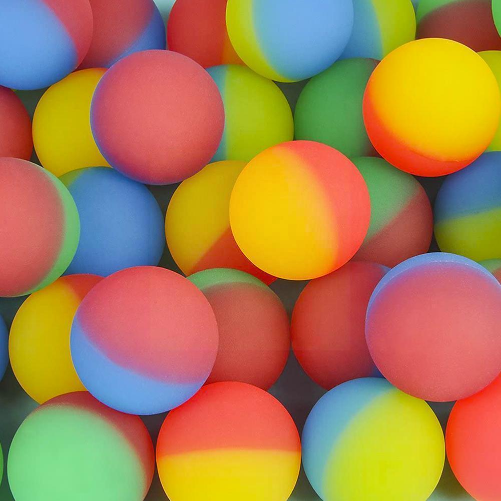 10 Stks/partij Grappig Speelgoed Ballen Solids Rubber Jump Bal Gemengde Rubber Ball Kids Super Kinderen Elastische Bouncy Bal Xmas kind X5I6