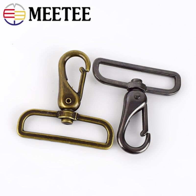 2/4 Stuks 50Mm Metalen Lederen Gespen Tas Riem Riem Swivel Haak Trigger Clip Gesp Hardware Sluiting Diy bagage Accessoires BF403