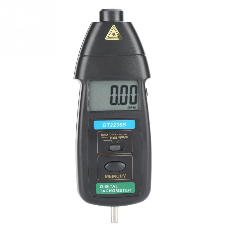 Digital Tachometer Photo/Contact Tachometer Handheld LCD Digital Tach Meter Tester DT2236B Digital Tachometer
