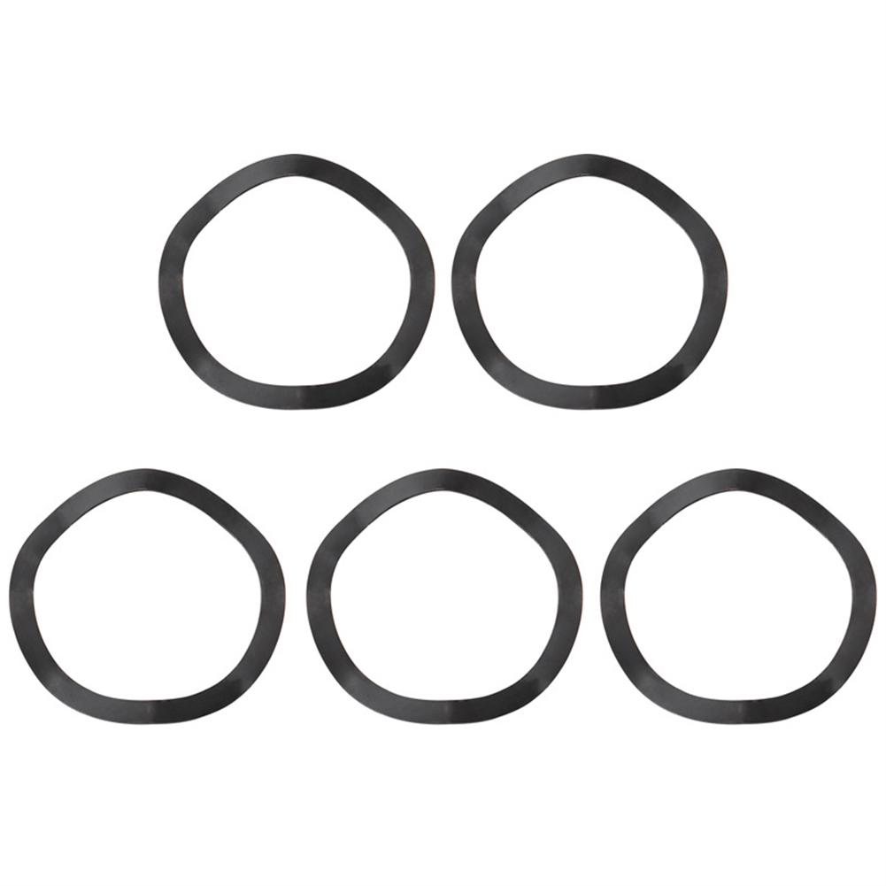 Rondelle de vague réglable, 5 pièces, noir, entretoise de support de pédalier de vélo 24mm 30mm, pièces de vélo de montagne, accessoires de cyclisme,: 30mm