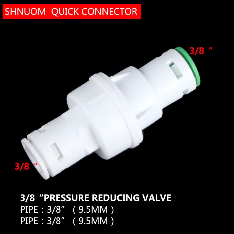 Ro Water Relief Valve Water Drukverlagende Regulator 3/8 "Od Slang Snelkoppeling Diameter 9.5Mm Omgekeerde Osmose Systeem