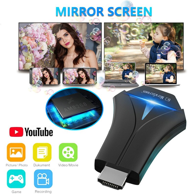 WIFI 1080P Wireless Display TV Dongle Adapter HDMI Receiver Airplay Miracast Smart Home Intelligence System