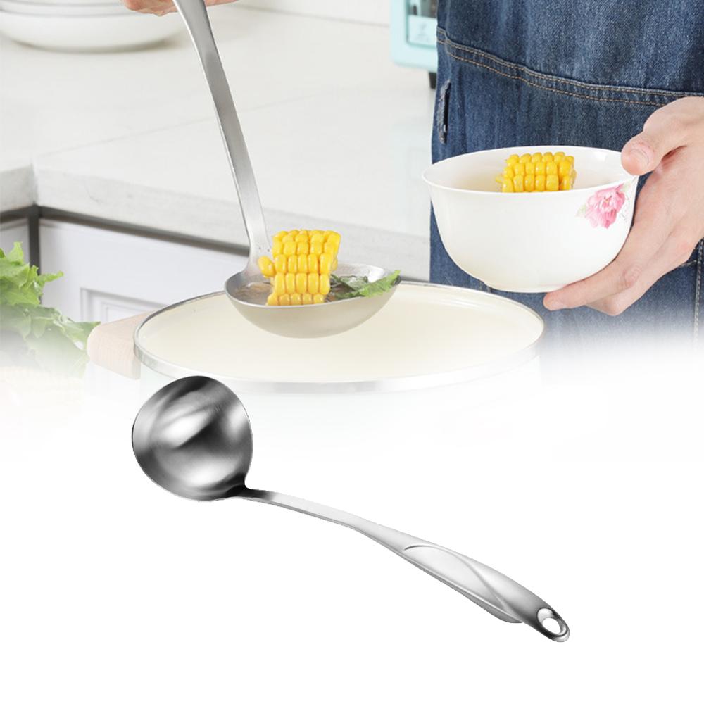 Keuken Spatel Lange Handvat Soep Lepel Thuis Zeef Koken Vergiet Keuken Scoop Rvs Servies