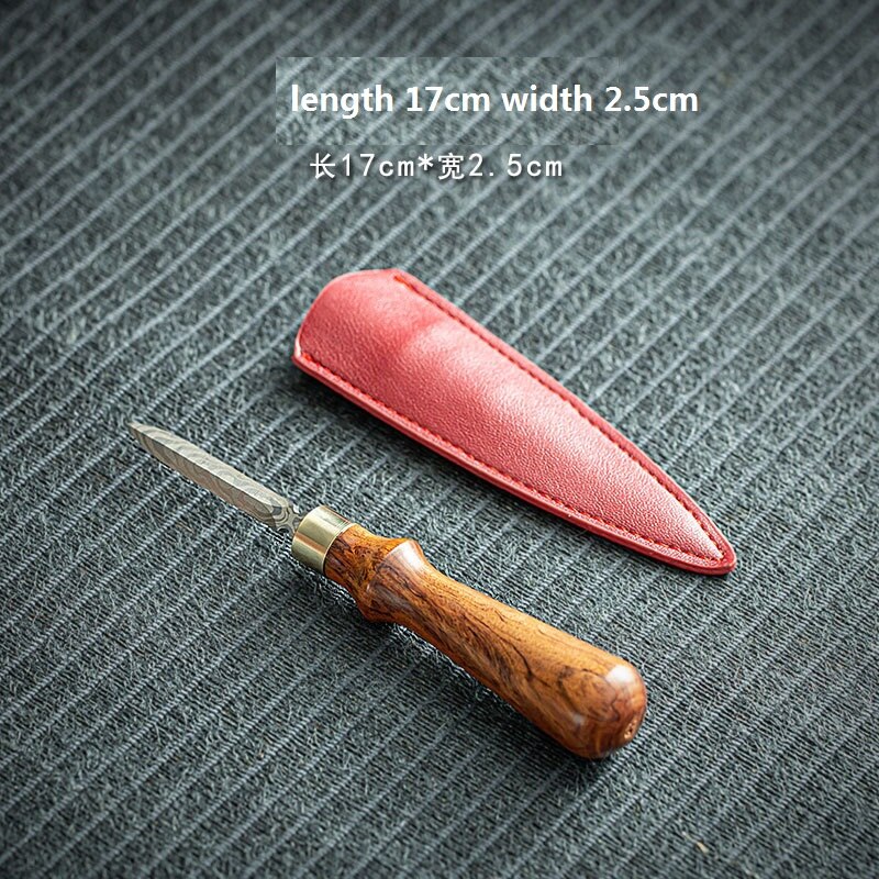 Pu'er Tee Messer Palisander Ebenholz Edelstahl Tee Nadel Tee Kegel: Schokolade
