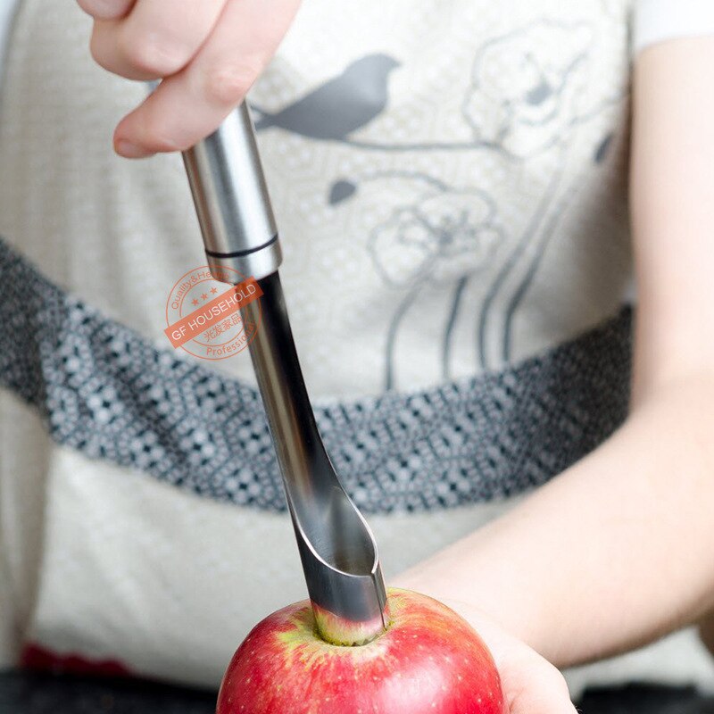 Rvs Fruit Corer Rode Data Appel Peer Corer Fruit Zaad Core Remover Slicer Mes Fruit Groente Gereedschap Kichen