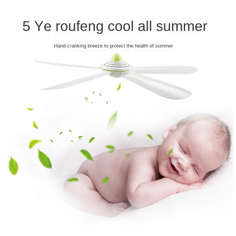 Thuis Elektrische Luchtkoeling Ventilator Wind Woonkamer 700Mm Kleine Negatieve Plafond Ventilator 5 Bladeren Mute Mini bed Fan