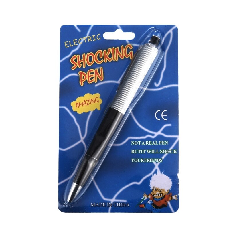 Farce & attrape 2 en 1 électrique choc gag stylo adulte blague trick jouet
