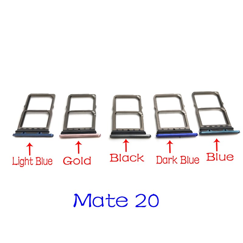 Für Huawei Mate 20 Lite Pro X 20X Micro Nano SIM Karte Halter Tray Slot Halter Adapter Buchse