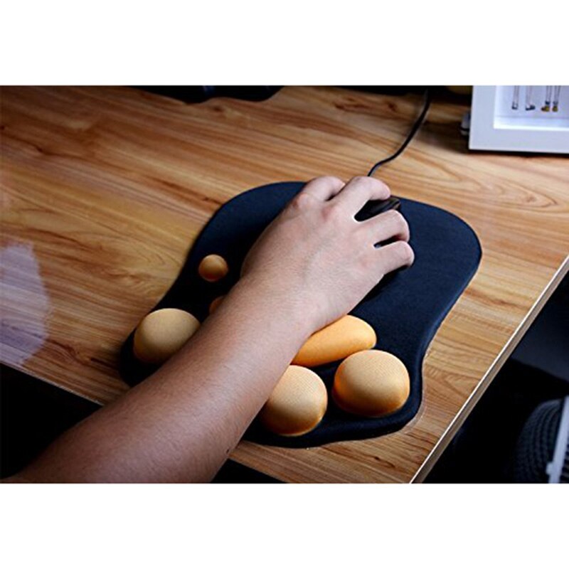 3D Cute Mouse Pad Soft Cat Paw Mouse Pads Wrist Rest Support Comfort Silicon Memory Foam Gaming Ergonomic Mouse Mat