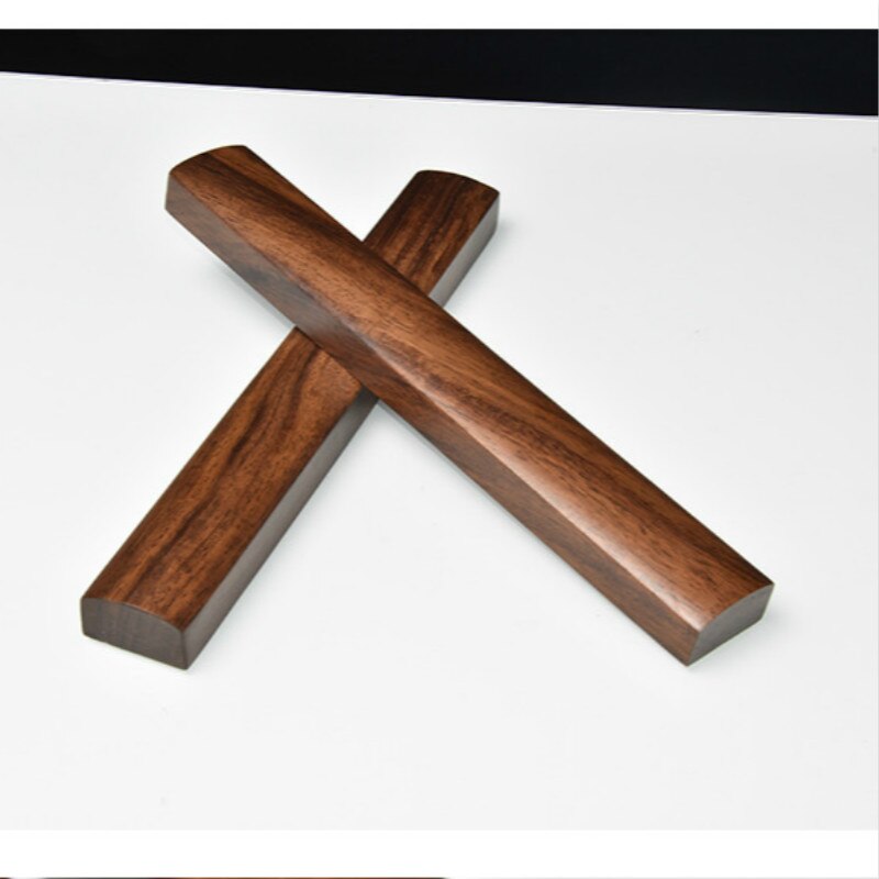 Grote Houten Paperweights Chinese Kalligrafie Inkt Penseel Schilderen Paperweights Hoogwaardige Klassieke Eenvoudige Massief Hout Presse-papier