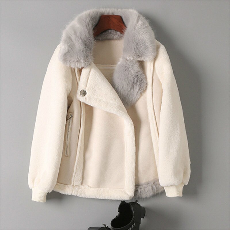 Winter Cropped Faux Leather Suede Jacket Women Female Warm Motorcycle Biker Faux Fur Lined Suede Short Coat Ladies Windbreaker