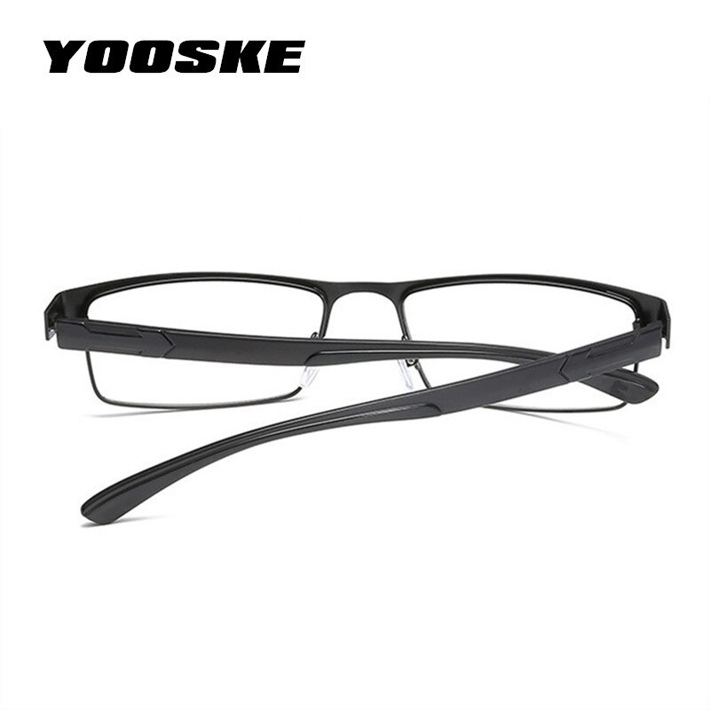 YOOSKE lentes no esféricos gafas de lectura hombres aleación de titanio presbicia gafas con dioptrías hipercopia gafas de prescripción