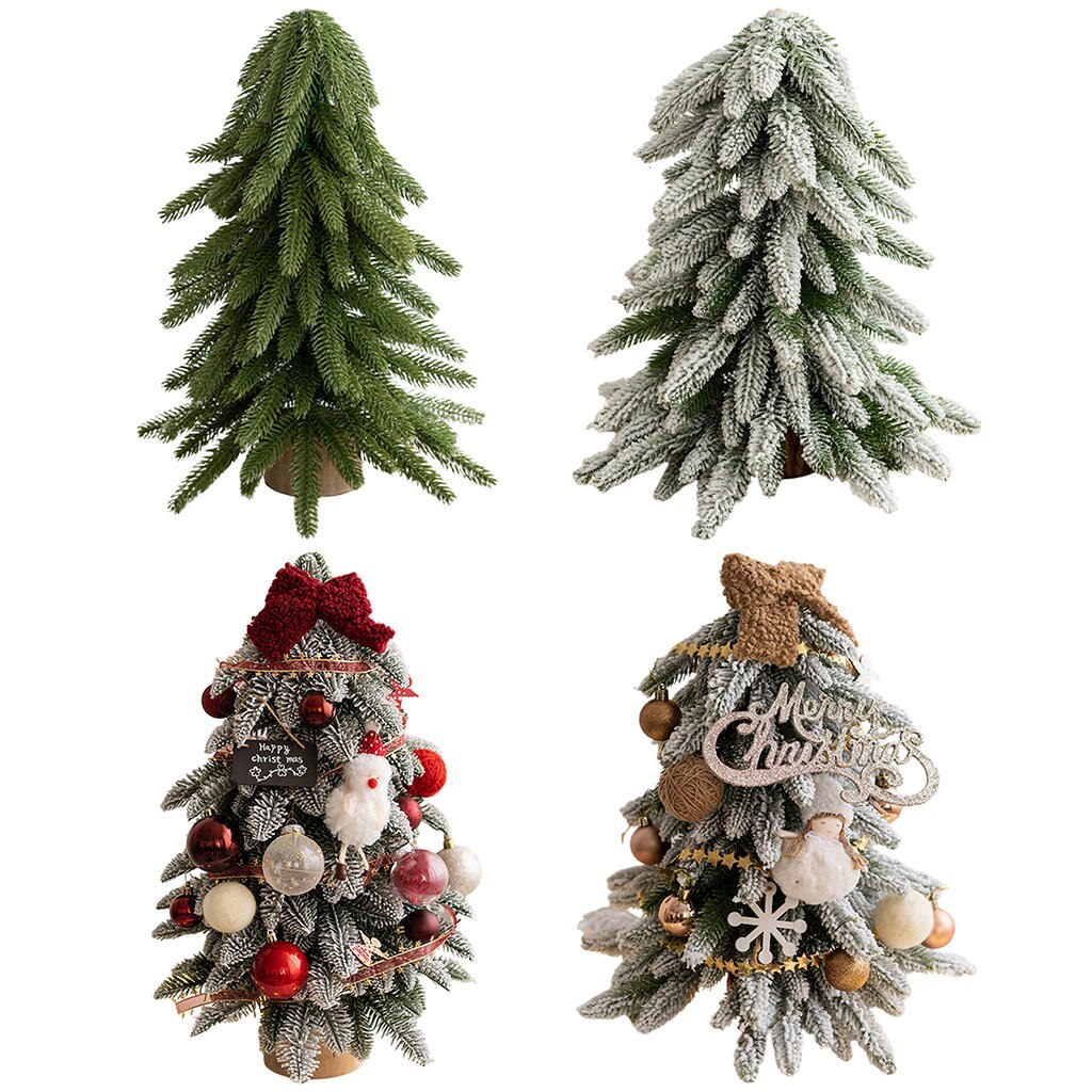Nordic Style 16" Tall Christmas Tree Desktop Home Fireplace Kitchen Centerpiece Festival Party Landscape Xmas Trees Decors