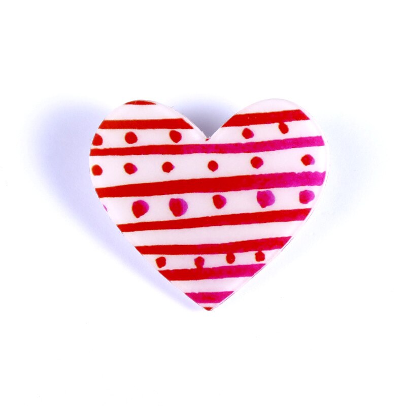 Nengdou Y74 Liefde Hart Pictogram Cartoon Badges Accessoires Acryl Broche Voor Kleding Rugzak Icoon Decoratie Kawaii Pins Token: Y74-8