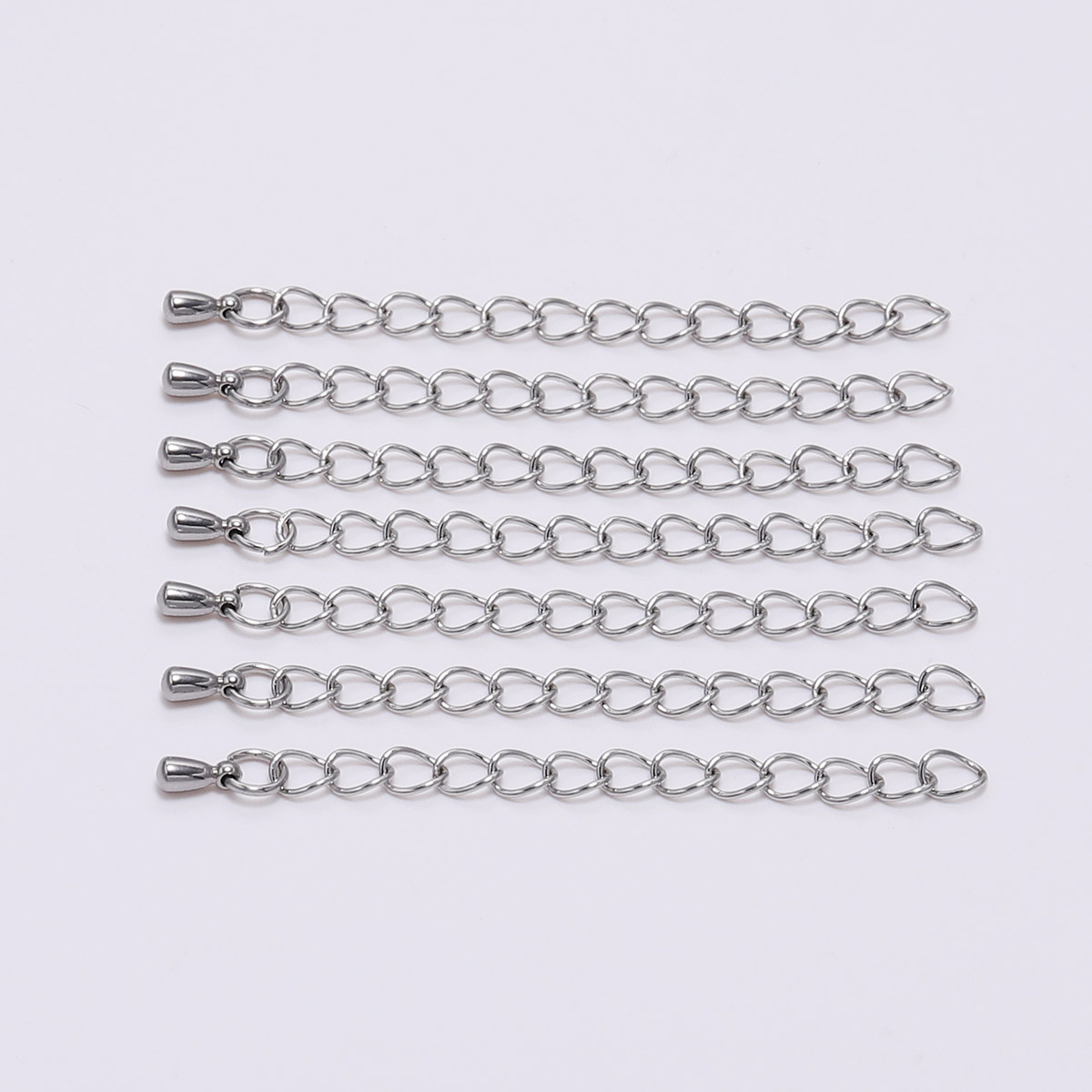10 Teile/los 50/70mm Edelstahl Erweiterte Verlängerung Ketten Schwanz Verlängerung Kette für DIY Armbinde Schmuck Machen Zubehör