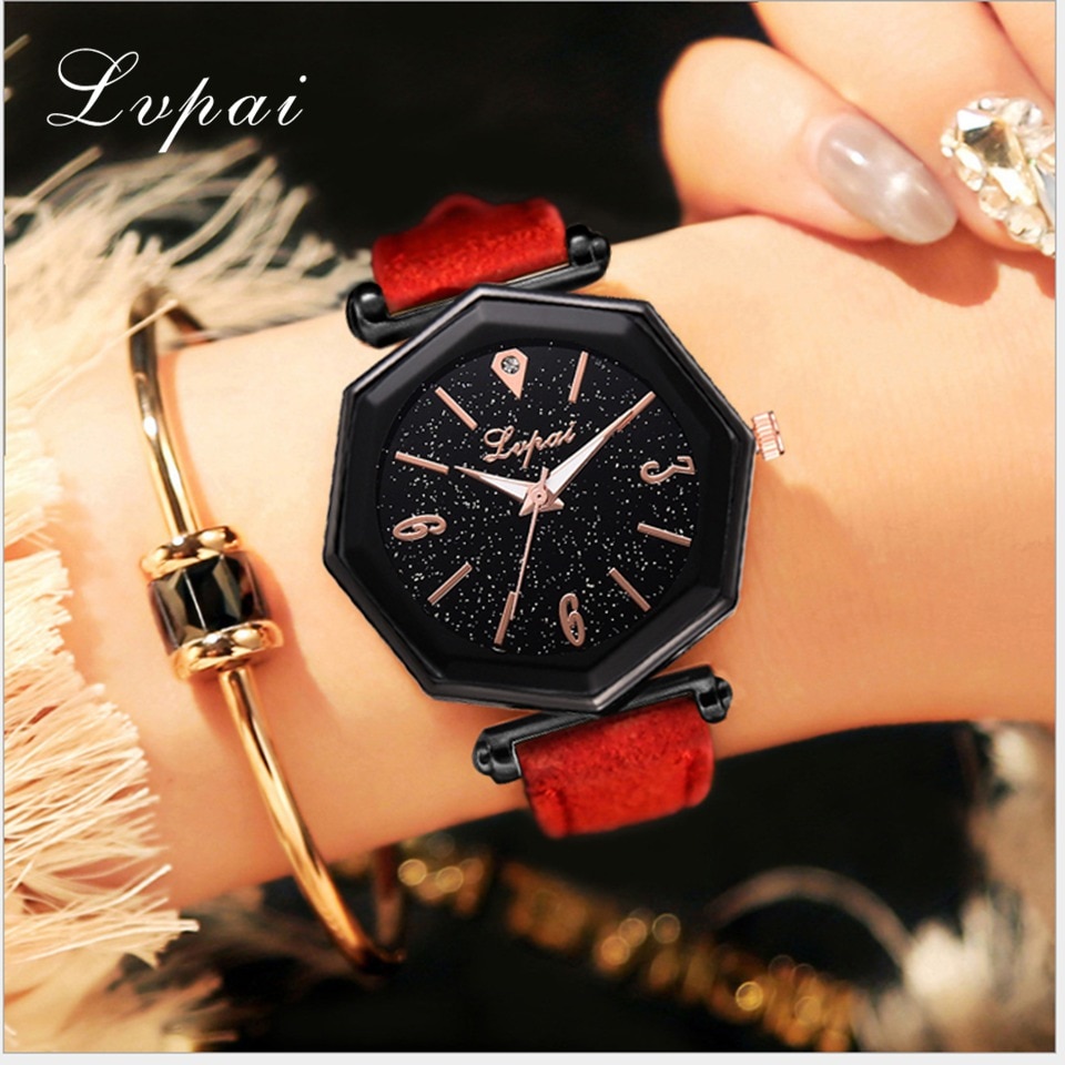 Lvpai vrouwen Luxe Armband Horloges vrouwen Jurk Dames Horloges Genève Silica Analoge Band Quartz Horloge