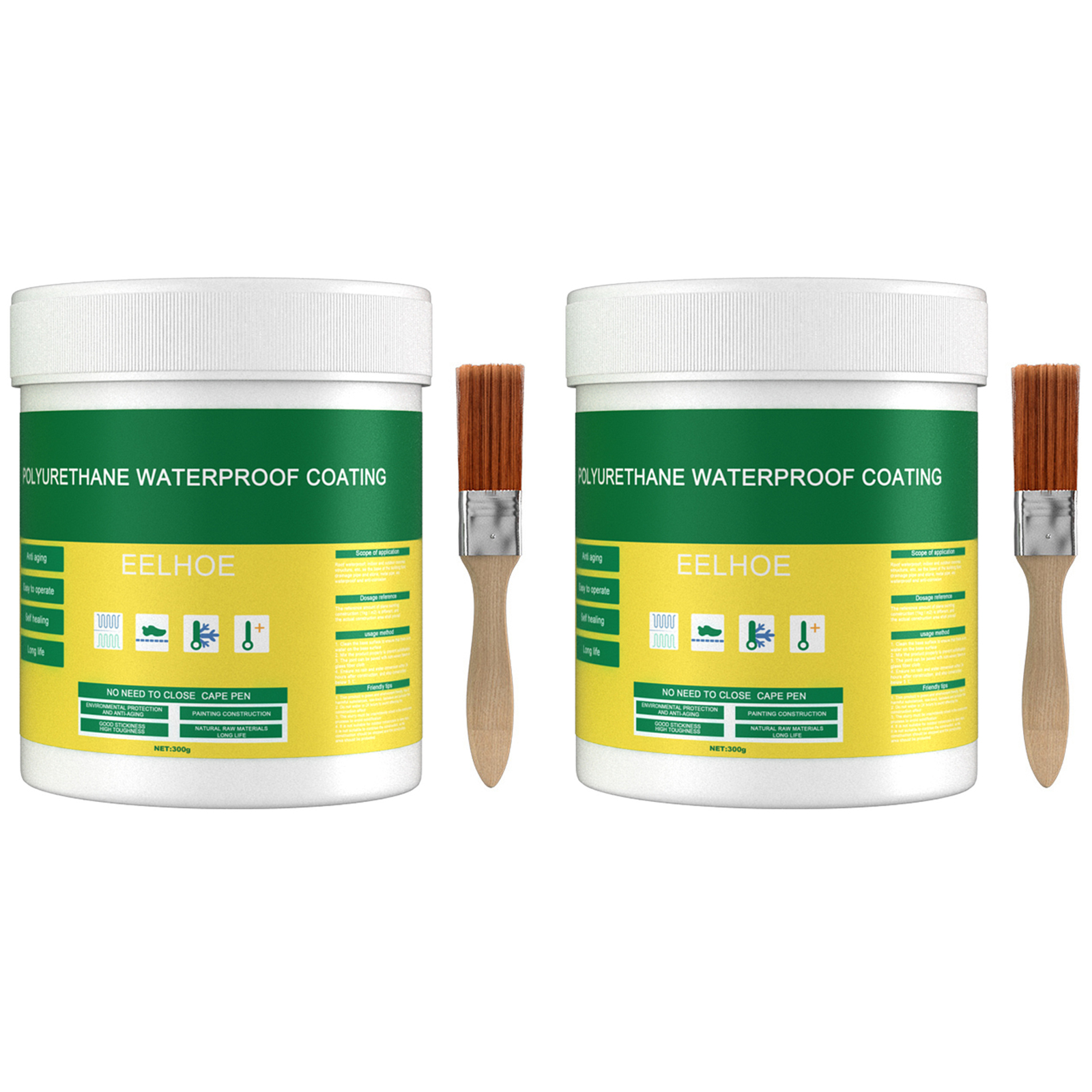 30g-1200g vandtæt belægning fugemasse gennemsigtig usynlig pasta lim med pensel restaureringsklæbemiddel reparation tag badeværelse: Himmelblå