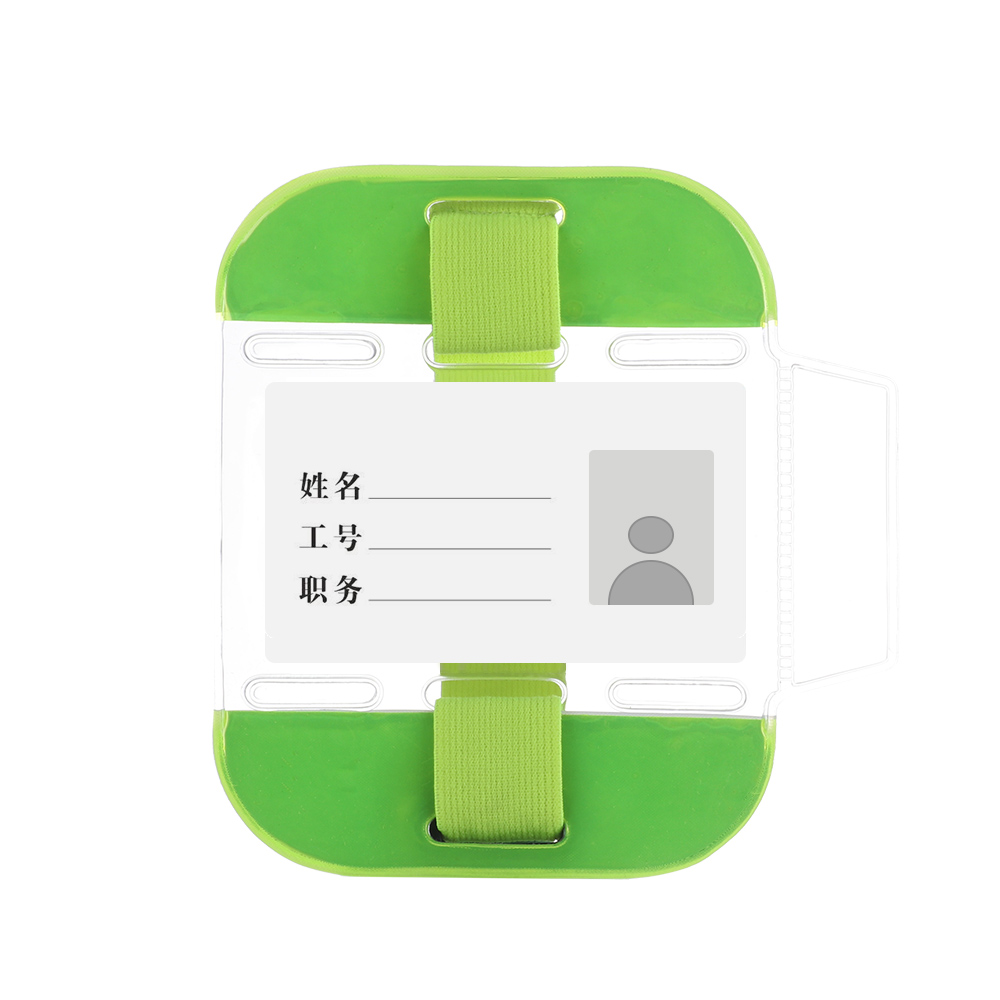 2020 przezroczyste etui na dowód osobisty powłoka ochronna widoczność opaska na ramię pokrowiec na karty karta pcv z długim rękawem materiały biurowe